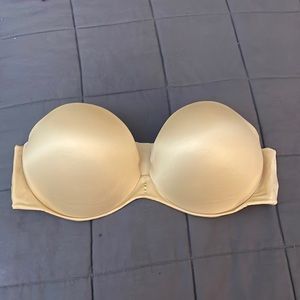 Nude Strapless Push Up Bra